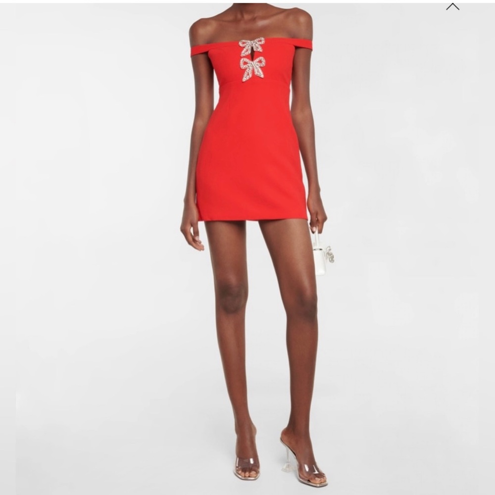 Self-Portrait
crystal-embellished bow-detail dress